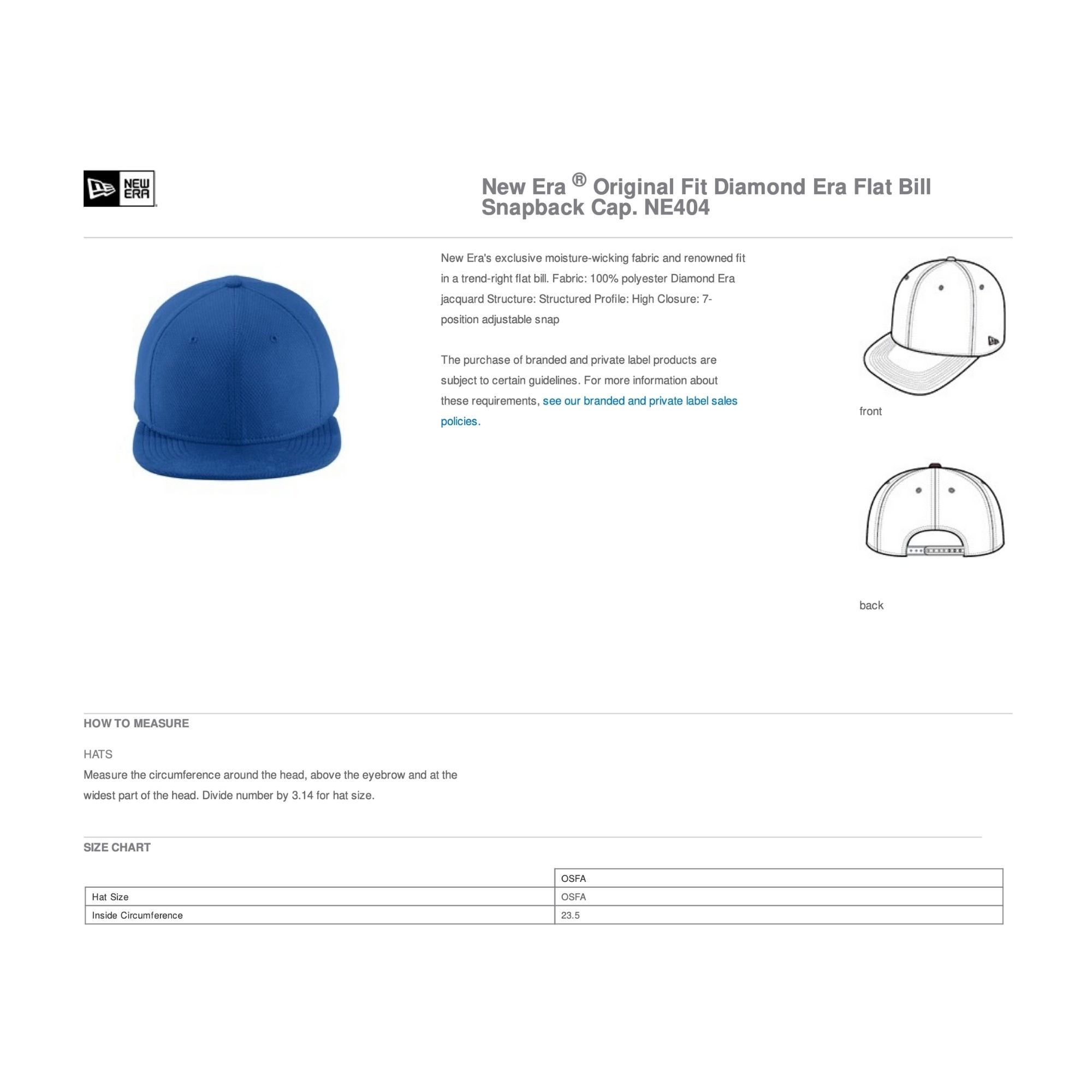 Flat bill hat size chart new arrivals